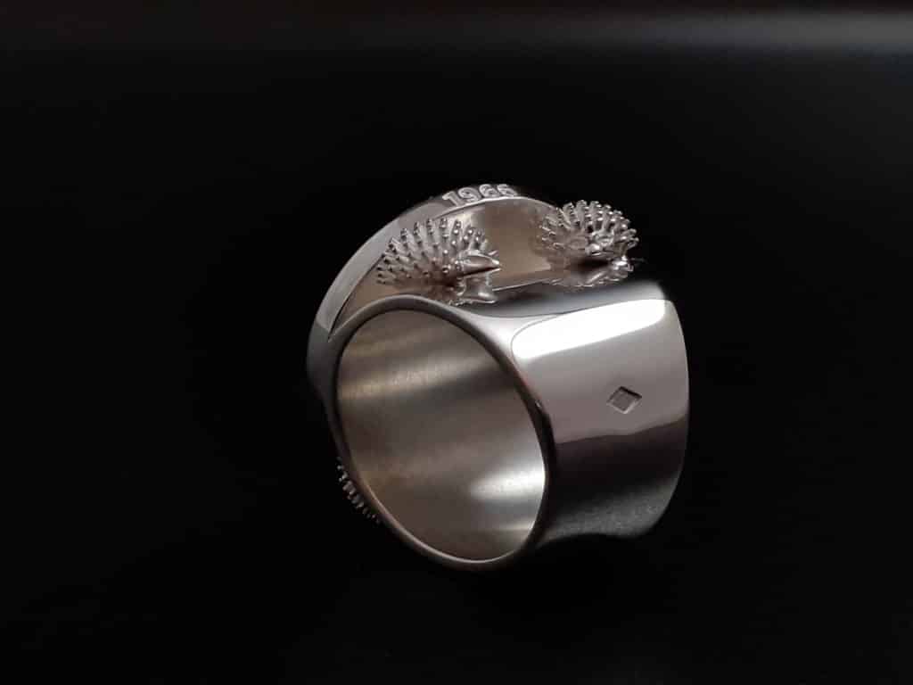 Bague sur mesure faite par la Bijouterie Goubill à Janzé